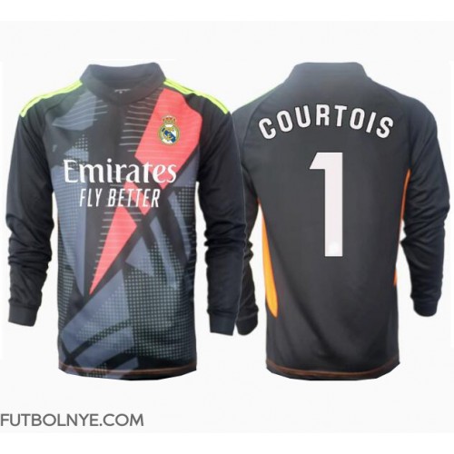 Camiseta Real Madrid Thibaut Courtois #1 Portero Visitante Equipación 2024-25 manga larga